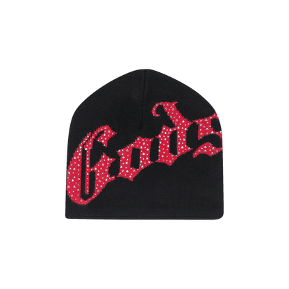 Godspeed OG Logo Studded Beanie 'Black/Red'
