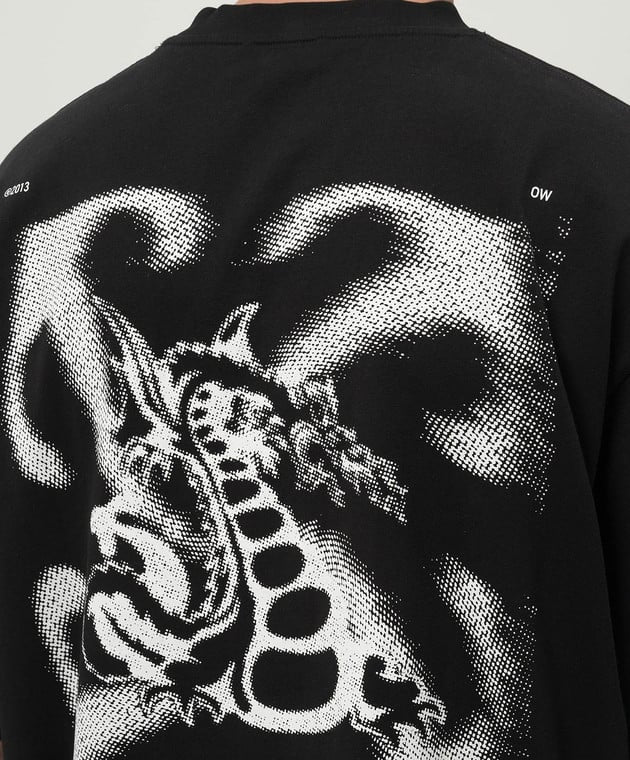 OFF WHITE DRAGON BLACK TSHIRT