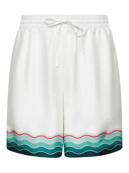 Casa Blanca Montagne Ondulée silk shirt