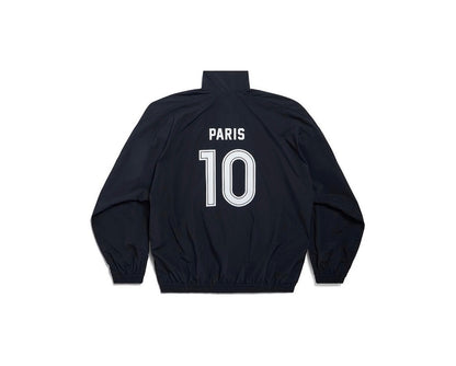 Balenciaga Soccer Paris 10 Black Zip Up