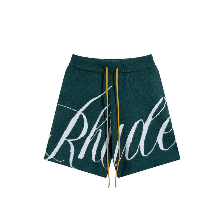 Rhude Short Algodón Verde