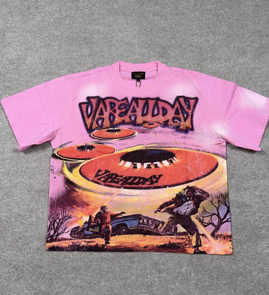Vare All Day (911 ALIENS) Pink Tshirt
