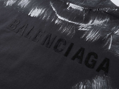 BALENCIAGA DISTRESSED GRAPHIC TEE