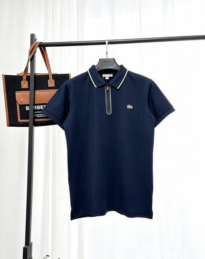 LACOSTE tipo polo zipper azul