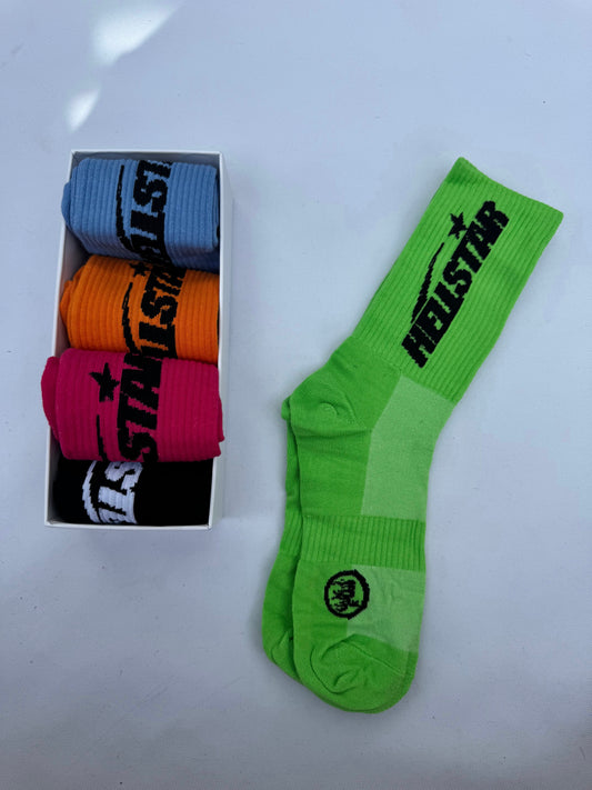 HELLSTAR GREEN SOCKS PAR