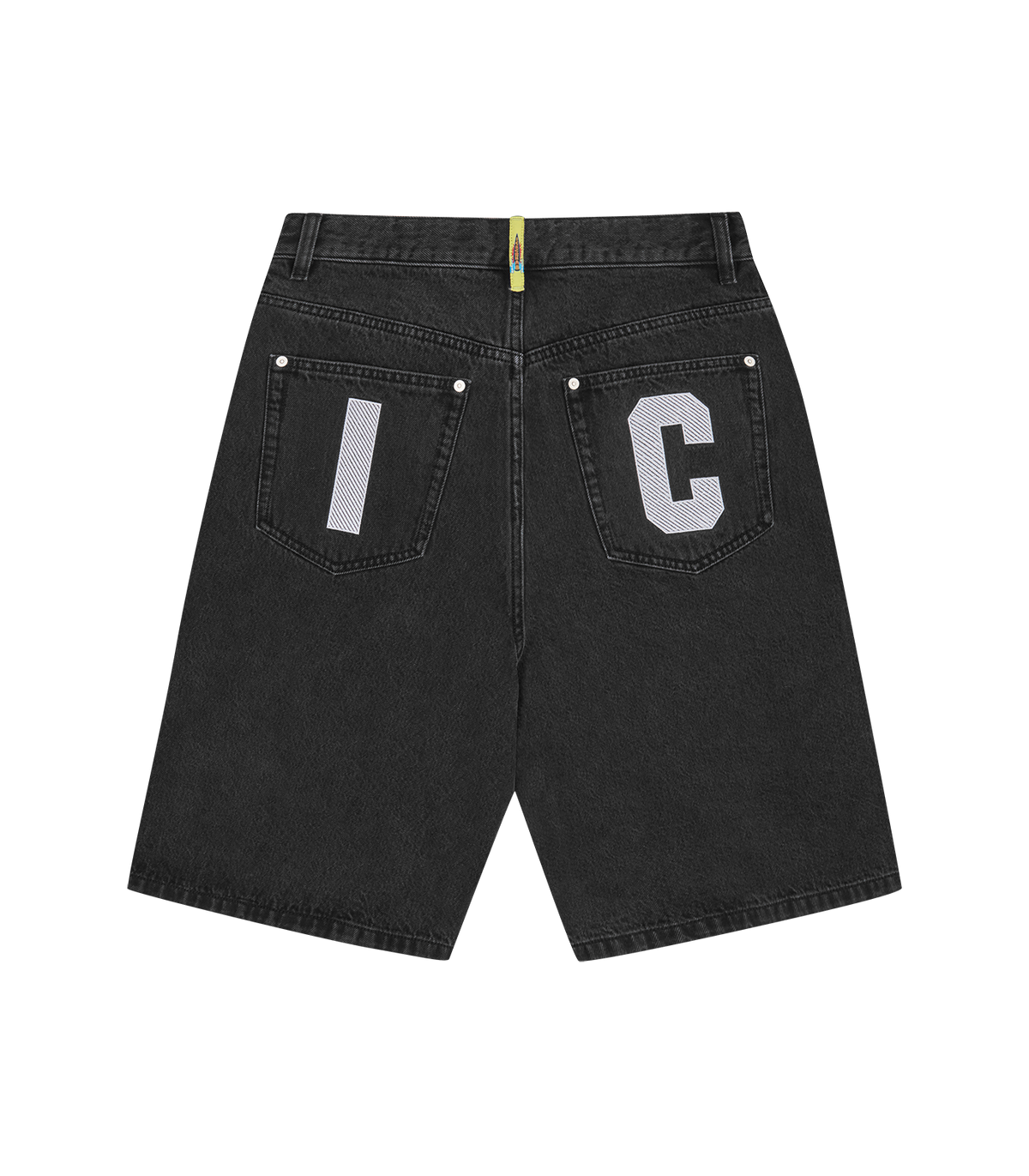 Icecream RUNNING DOG TRIPLE SCOOP DENIM SHORTS - BLACK (D060)