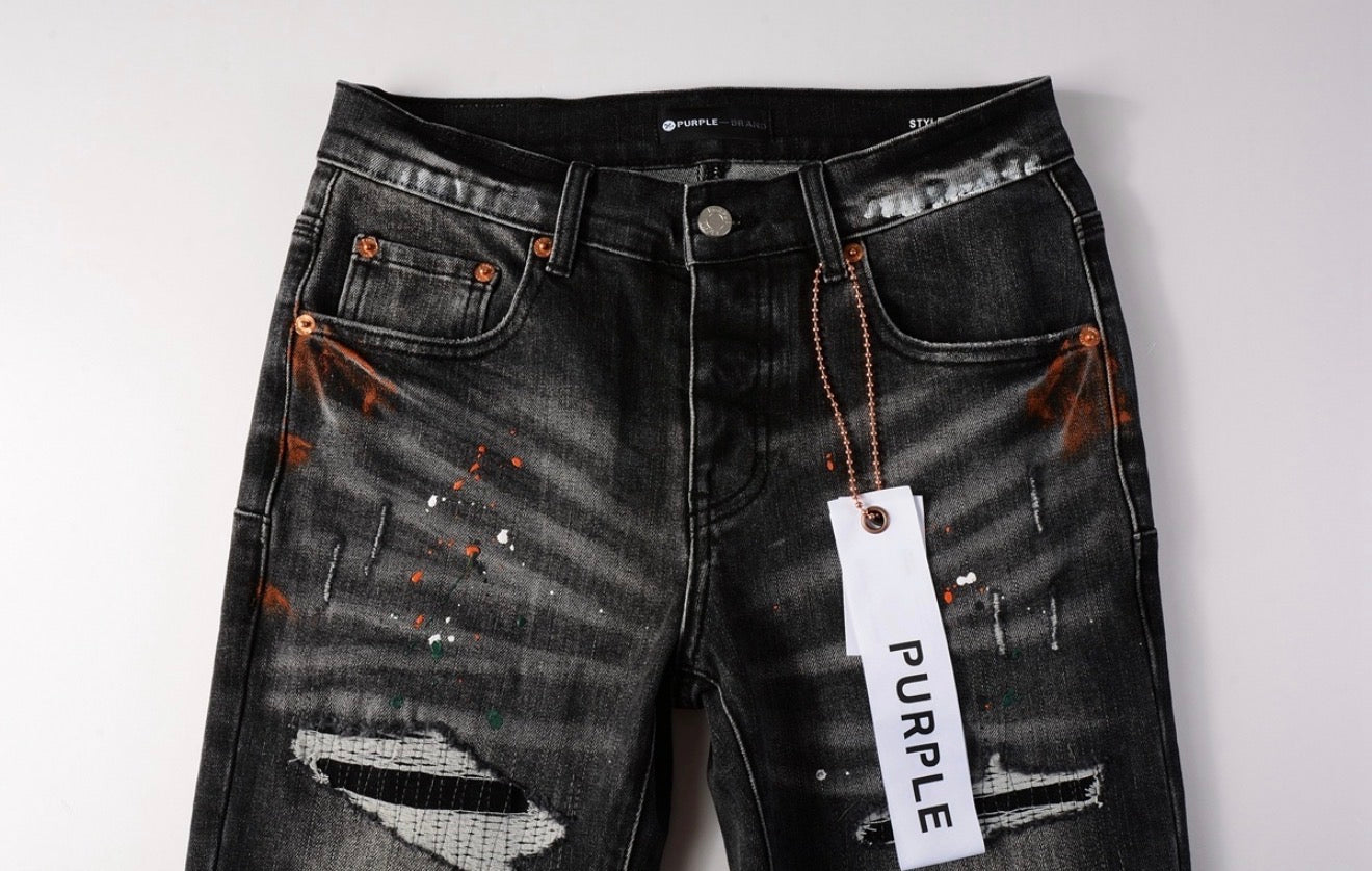 PURPLE GREY WASH PANT PU101