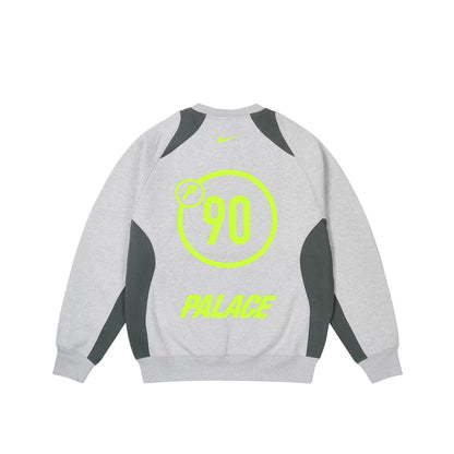 PALACE X NIKE TOTAL P90 CREW GREY MARL