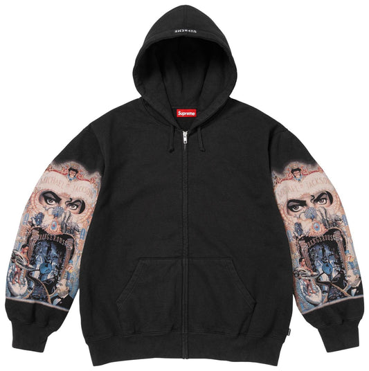 Supreme Michael Jackson Dangerous Zip Up Hooded Sweatshirt 'Black'