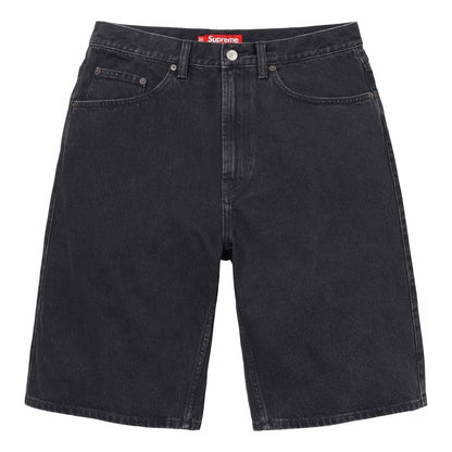 SUPREME BAGGY DENIM SHORT BLACK