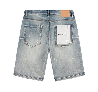PURPLE SHORT DENIM