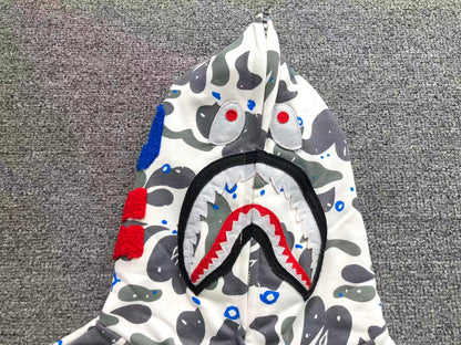 BAPE SHARK HOODIE WHITE