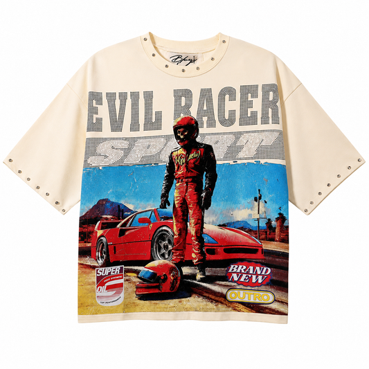 BKYS EVIL RACER SPORT CREAM TSHIRT