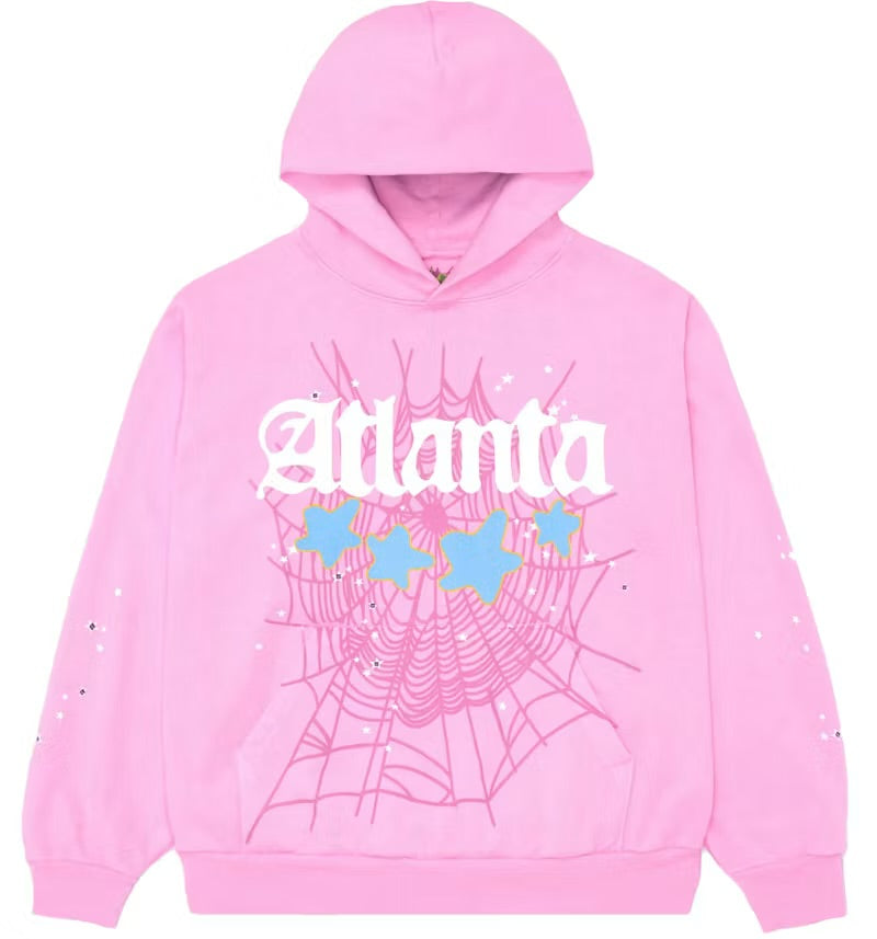 Sp5der Atlanta Hoodie Pink