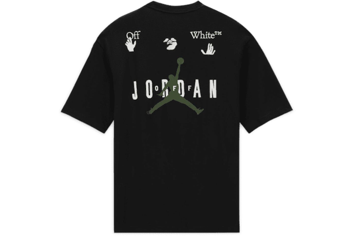 OFF WHITE X JORDAN BLACK TSHIRT