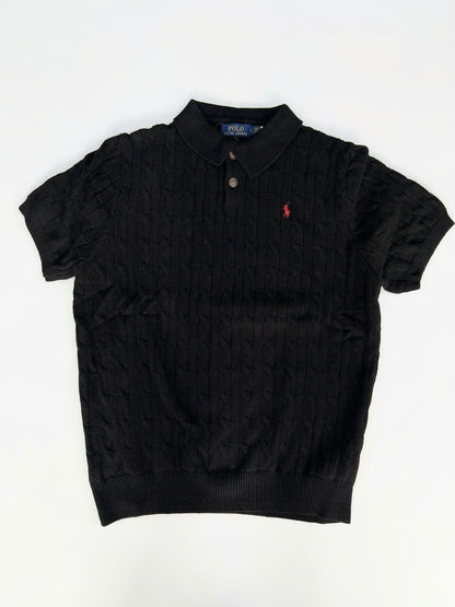 Polo Ralph Lauren Cable-Knit Cotton Polo Jumper