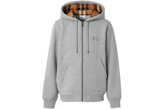 Burberry Letter Graphic Hoddie Grey
