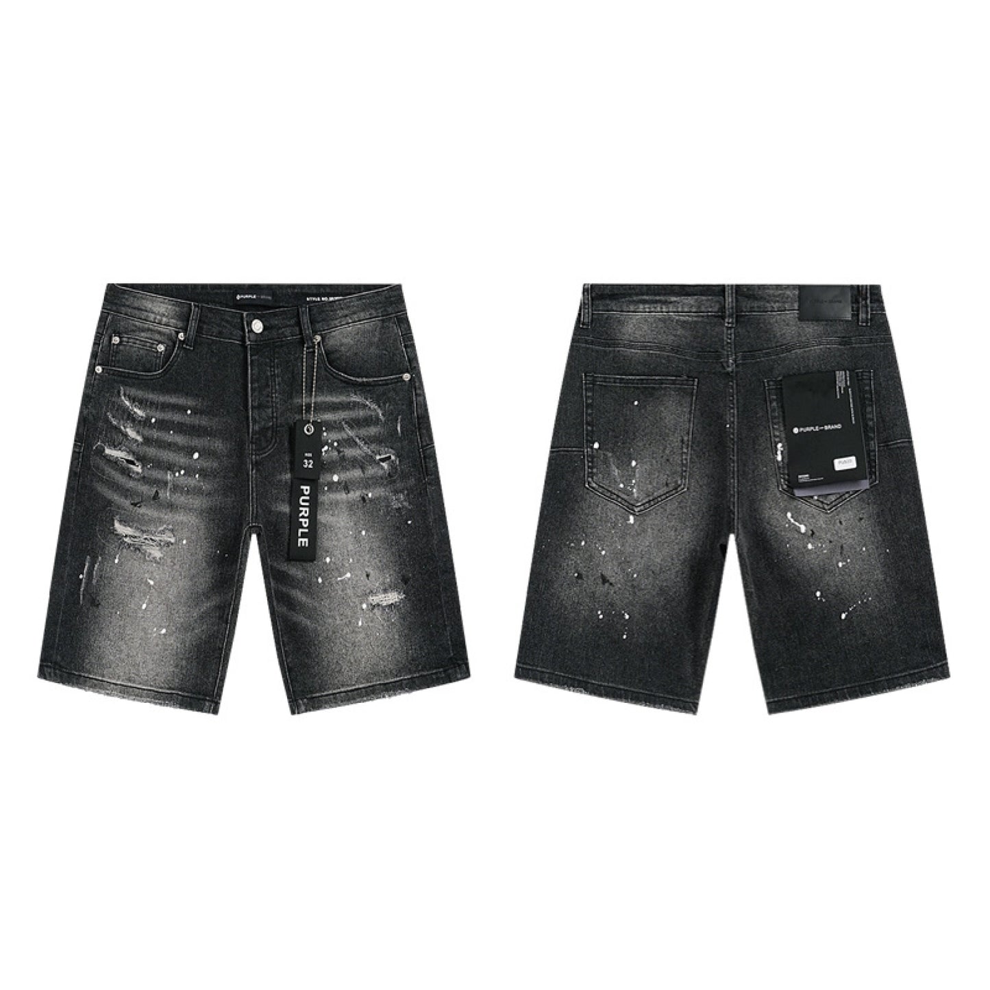 PURPLE SHORT BLACK PU520