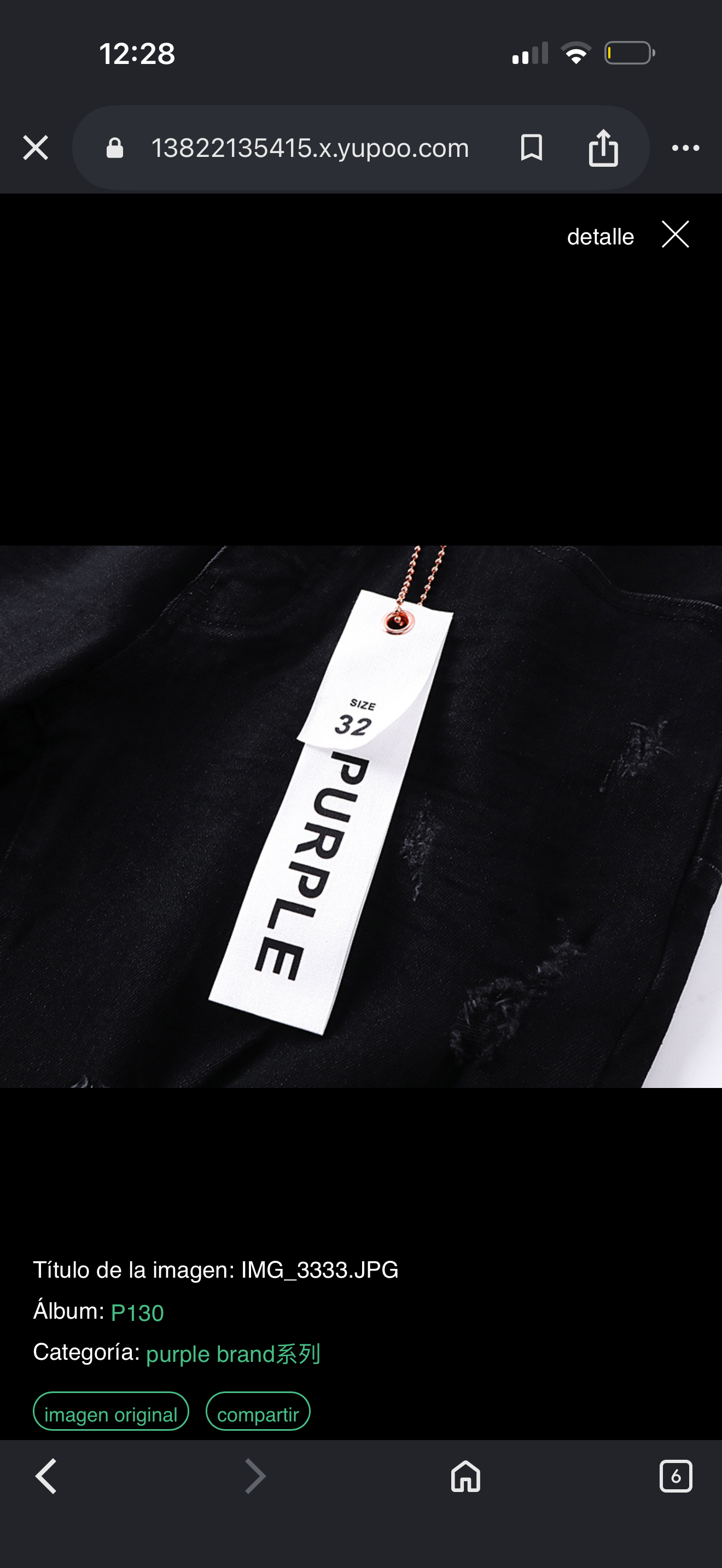 PURPLE JEANS BLACK PU161