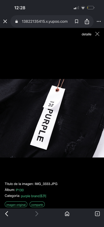 PURPLE JEANS BLACK PU161