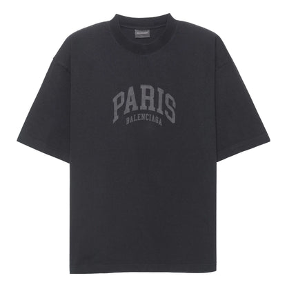 BALENCIAGA CITIES PARIS WASHINGTON GREY TEE