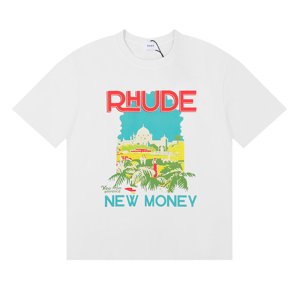 TSHIRT RHUDE NEW MONEY WHITE