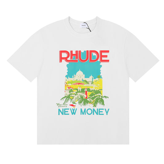 TSHIRT RHUDE NEW MONEY WHITE