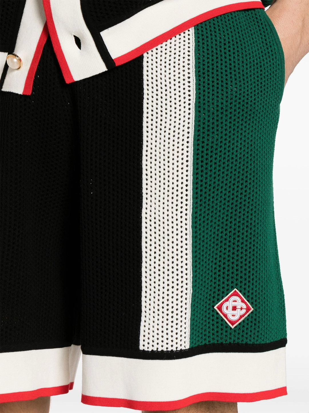 Casablanca Striped Mesh conjunto
