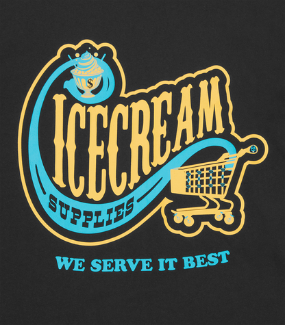 ICECREAM CONVENIENCE STORE T-SHIRT - BLACK
