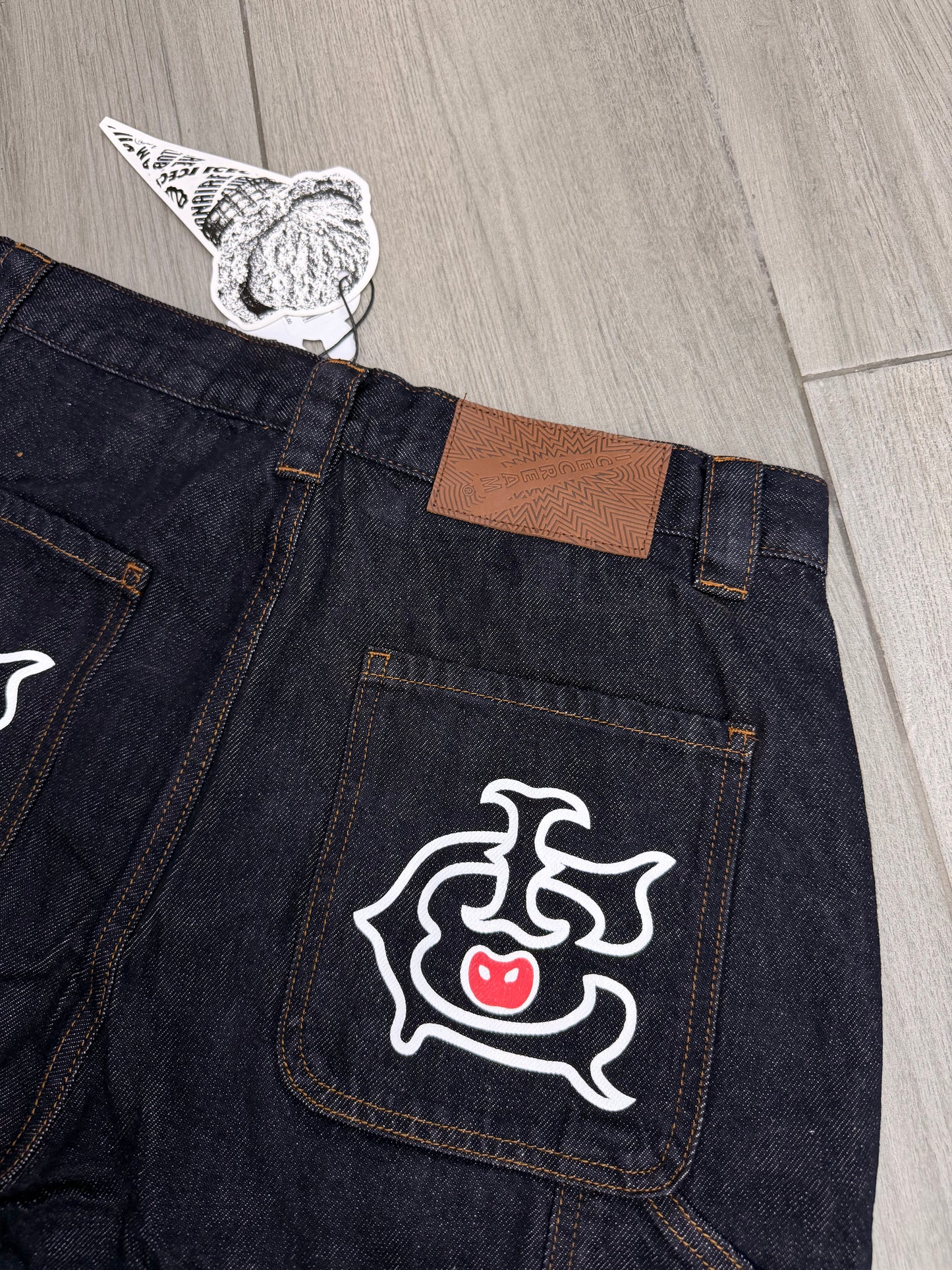 SELVEDGE RUNNING DOG DENIM CARPENTER SHORT D065