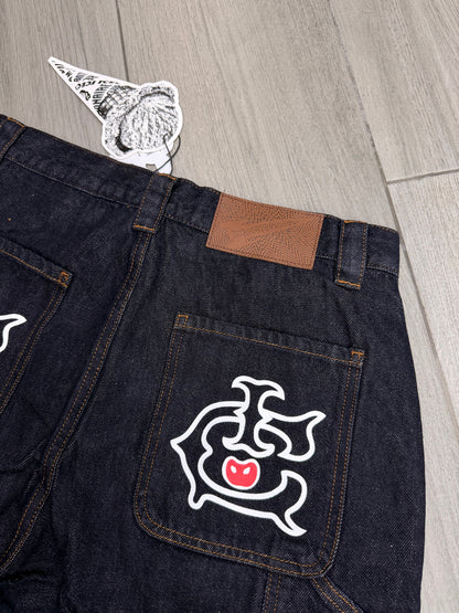SELVEDGE RUNNING DOG DENIM CARPENTER SHORT D065