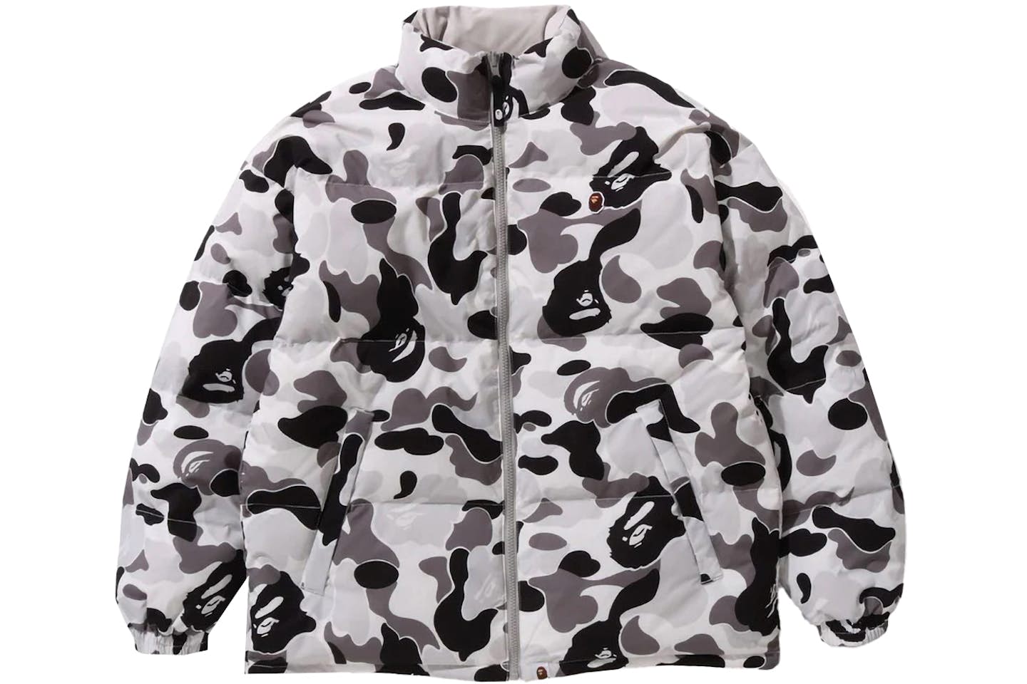 BAPE ABC PUFFER WHITE REVERSIBLE