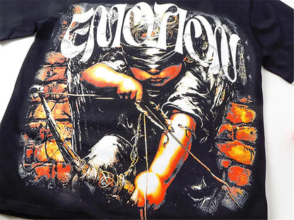 MIXED EMOTION IRON STONE BLACK TSHIRT