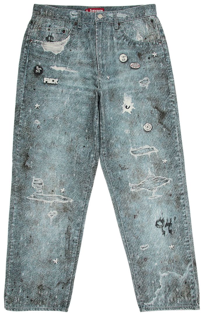 Supreme HJR Trompe L'oeil Loose Fit Jean 'Blue'