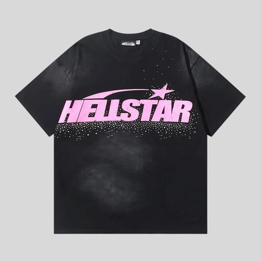 HELLSTAR RHINESTONE PINK CLASSIC TSHIRT