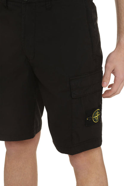 STONE ISLAND BLACK SHORT