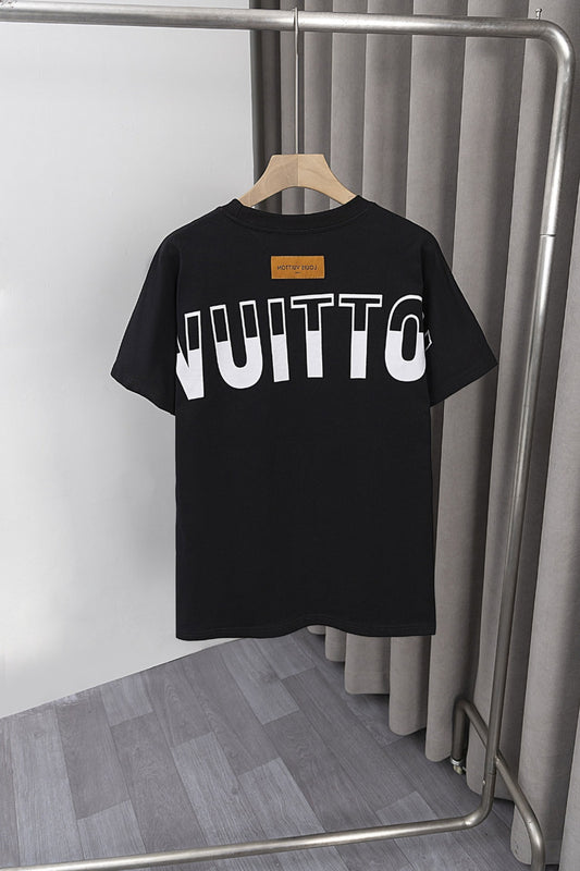 LOUIS VUITTON LOGO BLACK TEE