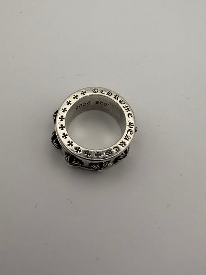 Chromehearts Spinner Cross Ring Plata 925