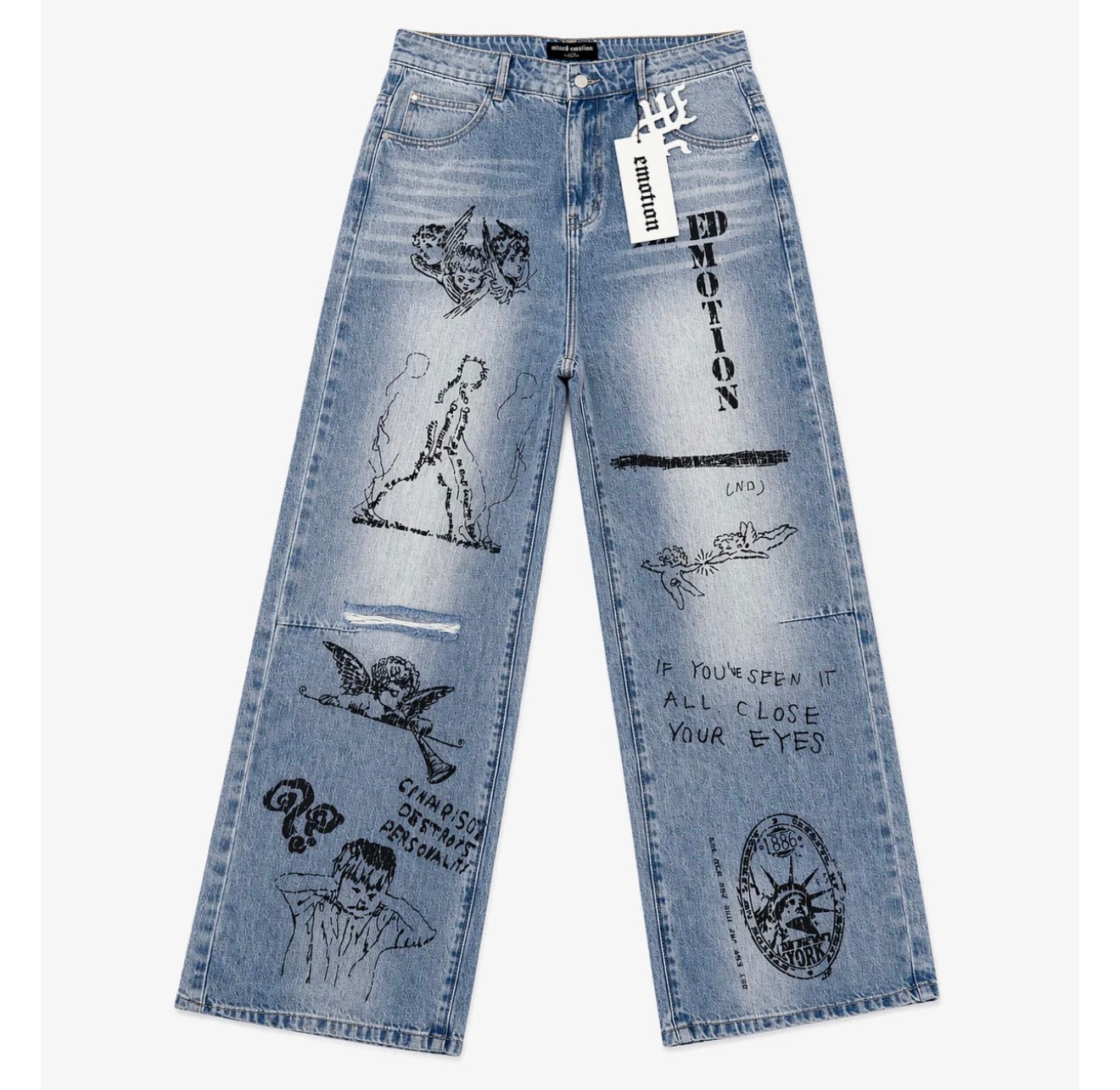 Mixed Emotions 'Black Canvas' Denim