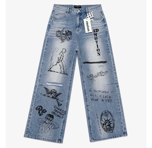 Mixed Emotions 'Black Canvas' Denim