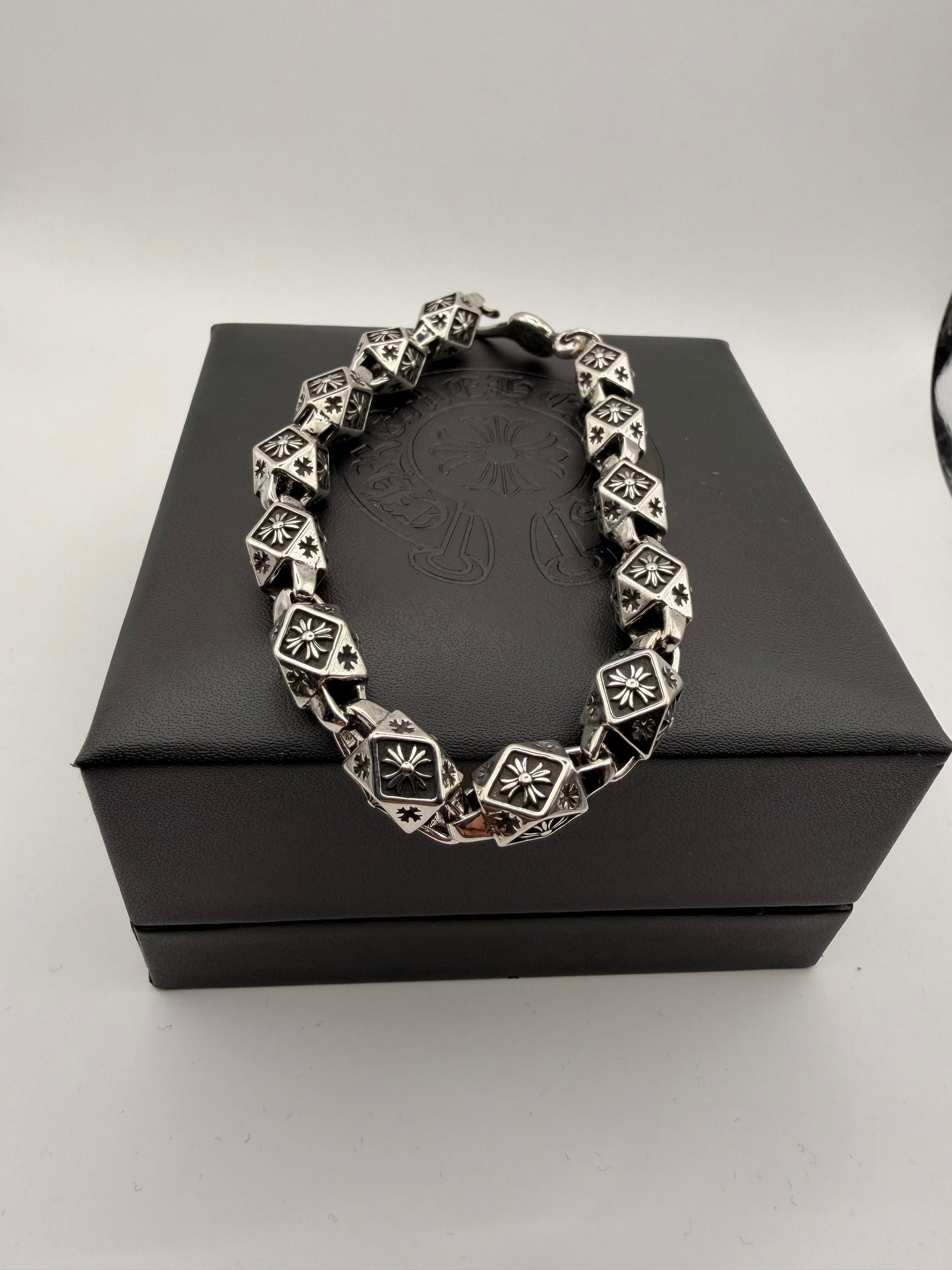Chromehearts Gothic Signet Bracelet Plata 925