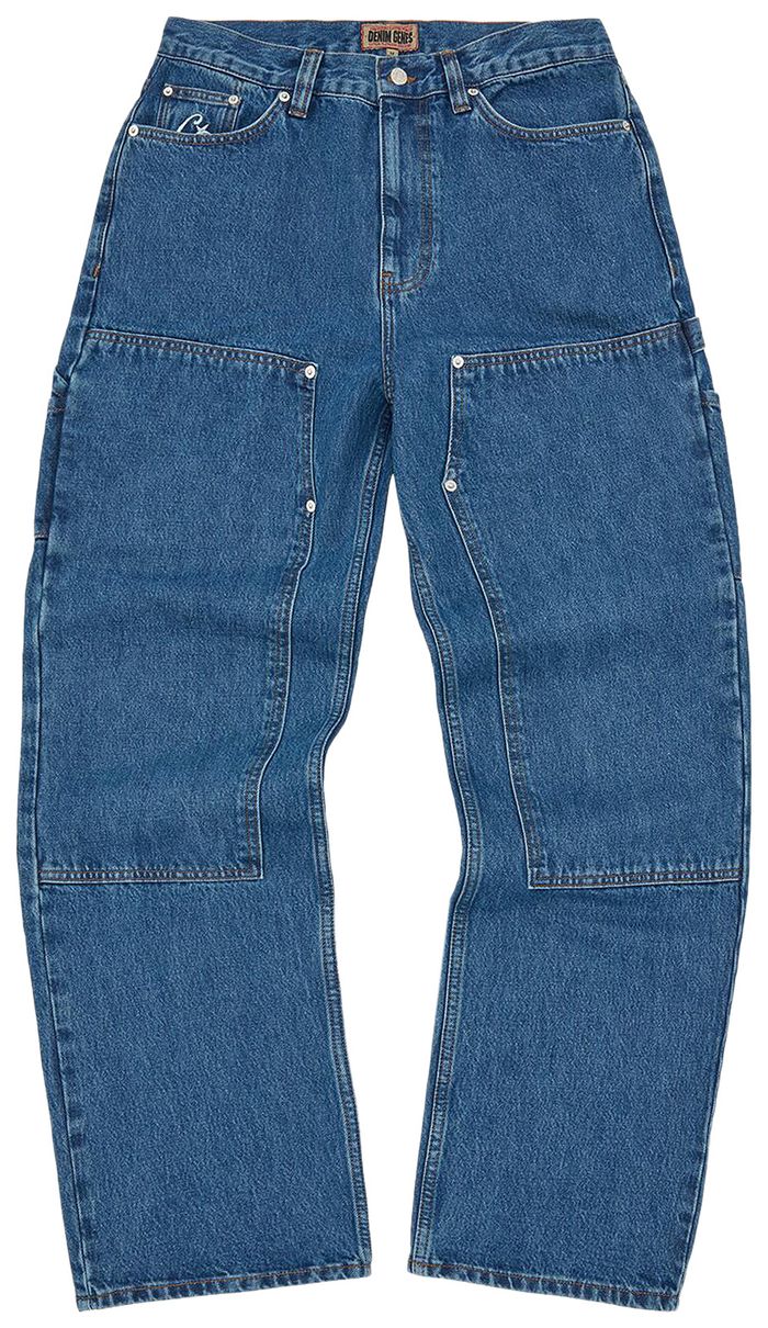 Corteiz CRTZ Embossed C-Star Denim Work Pant 'Blue'