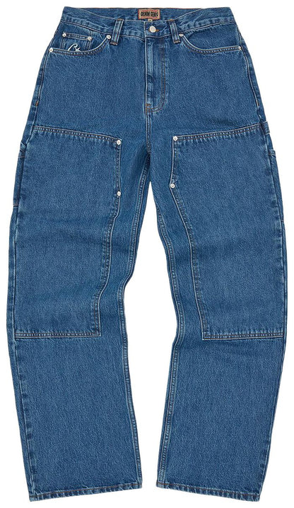 Corteiz CRTZ Embossed C-Star Denim Work Pant 'Blue'