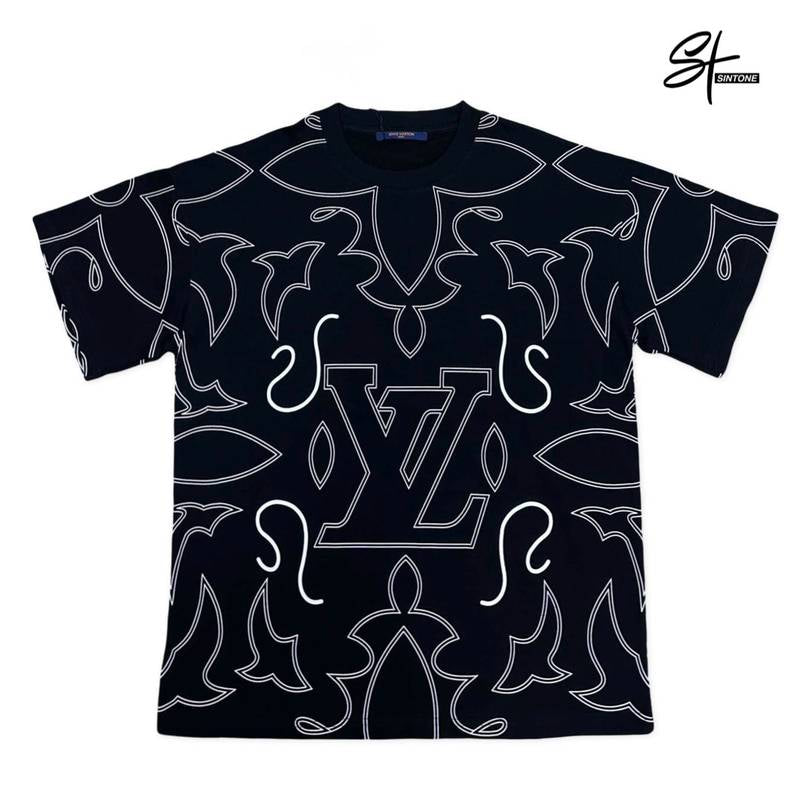 Louis vuitton Embroidered Black Tshirt