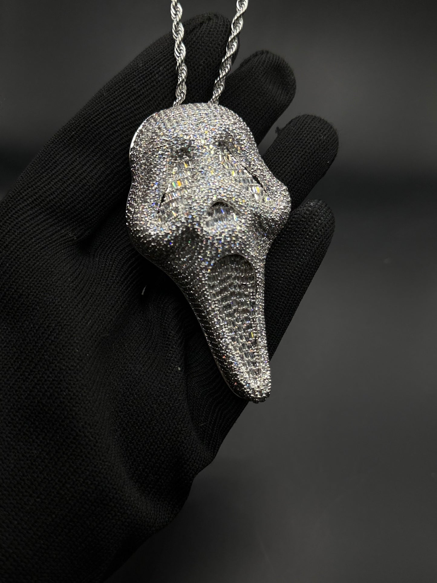 Ghost Mask Iced Necklace
