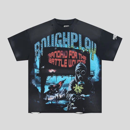 Rough Play Gas Mask black Tshirt
