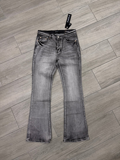 PURPLE GREY FLARED JEANS PE6365