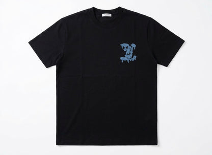 Louis Vuitton Denim Embroidered Black Tshirt