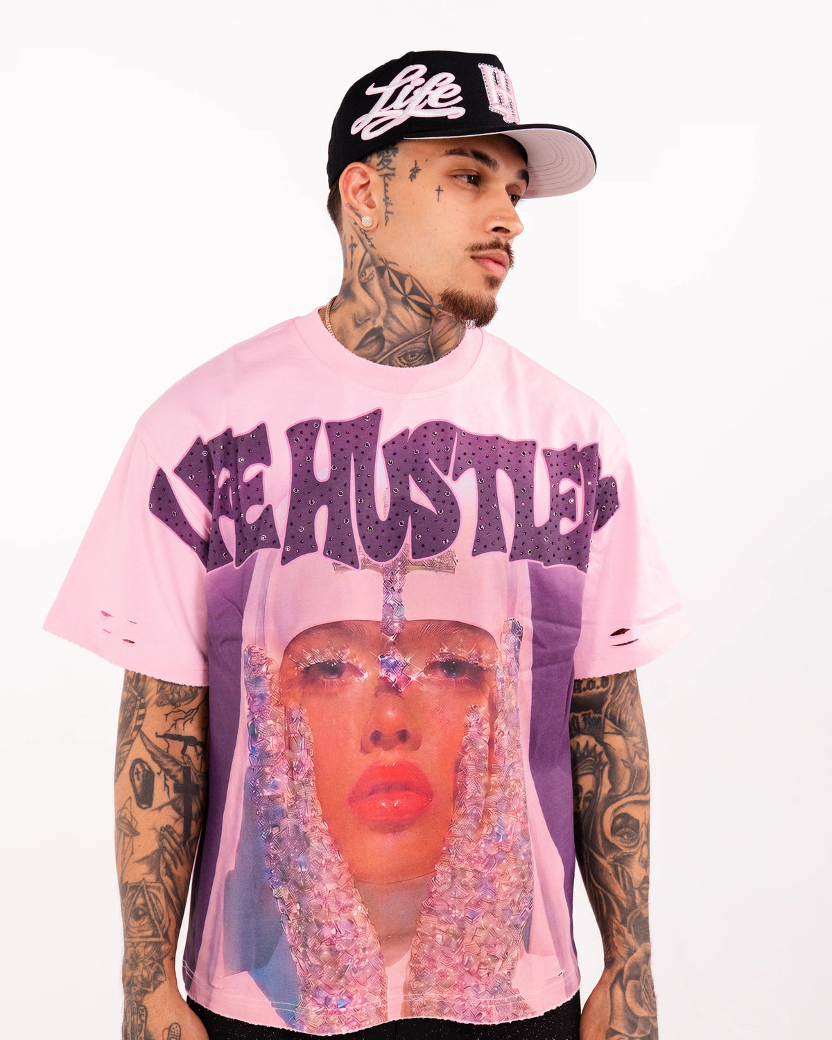 LIFE HUSTLER Crystal tears Pink