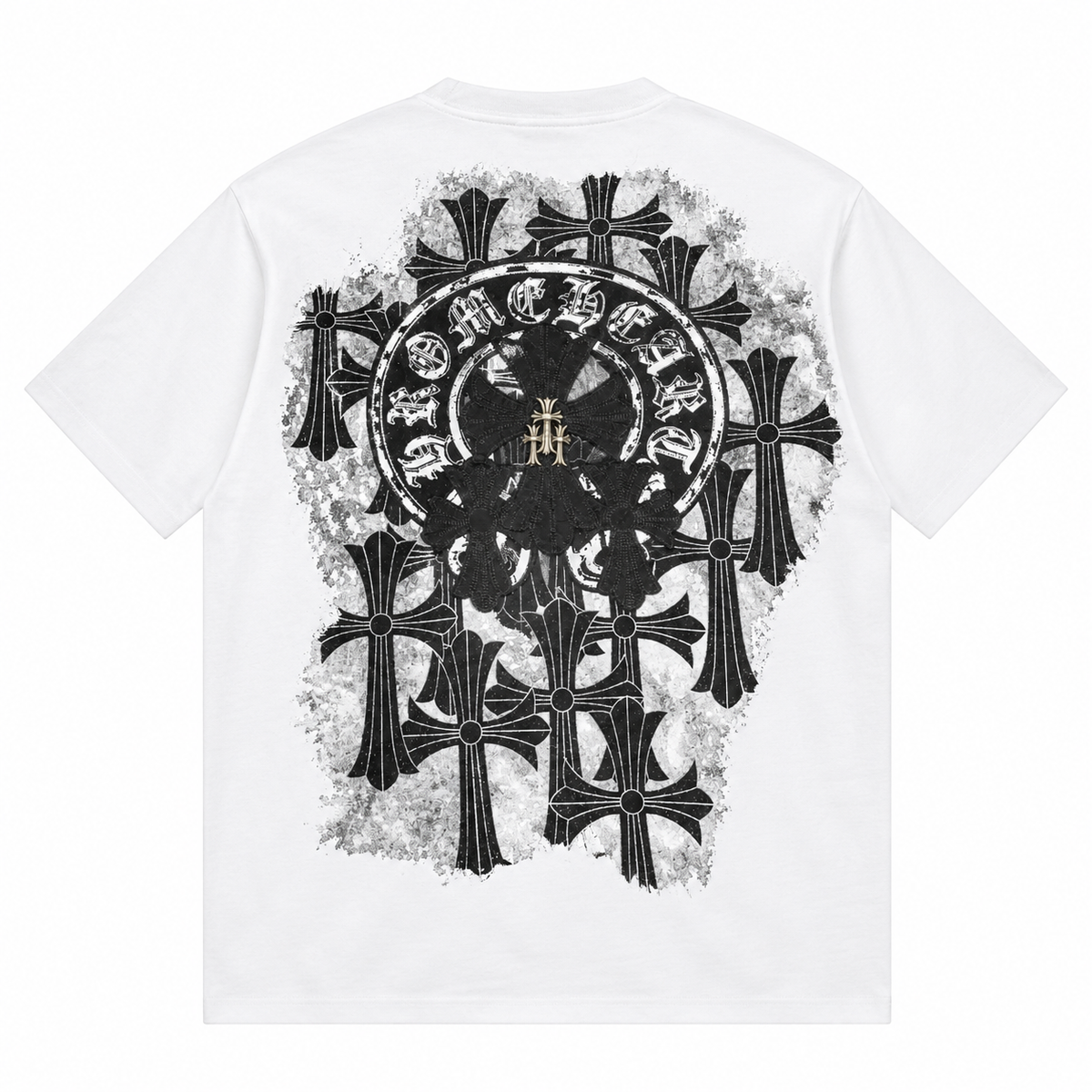 Chromehearts Cross White Tshirt